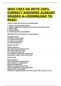 WGU C963 OA WITH 100- CORRECT ANSWERS ALREADY GRADED A&plus;&lpar;DOWNLOAD TO PASS&rpar;