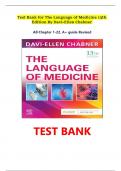 TEST BANK FOR The Language of Medicine 13th Edition by Davi-Ellen Chabner &comma;All Chapters 1-22 Latest Fully Covered Newest 2025 Version