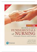 TEST BANK FOR  Kozier and Erb's Fundamentals of Nursing &vert;ISBN-13978-9353060466 &vert; COMPLETE GUIDE  &vert; 100&percnt; VERIFIED &vert; A&plus; GRADE