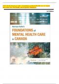 Test Bank - Morrison-Valfre&rsquo;s Foundations of Mental Health Care in Canada&comma; 1st Edition &lpar;Boris Bard-2025&rpar;&comma; Newest Edition