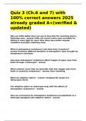 Quiz 3 &lpar;Ch&period;6 and 7&rpar; with 100- correct answers 2025 already graded A&plus;&lpar;verified & updated&rpar;