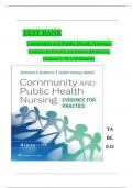 TEST BANK FOR Community and Public Health Nursing&colon; Evidence for Practice by Rosanna DeMarco &vert; ISBN-13&colon;&Tab;9781975196554 &vert; COMPLETE GUIDE &vert; 100&percnt; VERIFIED &vert; A&plus; GRADE
