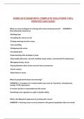NURS 2010 EXAM WITH COMPLETE SOLUTIONS 100&percnt; VERIFIED 2025-2026&excl;&excl;