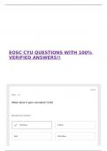 EOSC CYU QUESTIONS WITH 100&percnt; VERIFIED ANSWERS&excl;&excl;