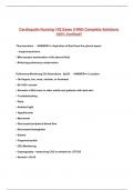 Cardiopulm Nursing 102 Exam 3 With Complete Solutions 100&percnt; Verified&excl;&excl;