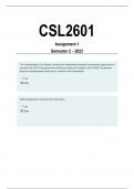CSL2601 Assignment 1 Semester 2 2023