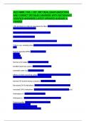 NBRC TMC CRT RRT REAL EXAM QUESTIONS AND CORRECT ANSWERS &vert; RATED A&plus; &vert; 100&percnt; DISTINCTIONS GUARANTEED&period;