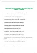 HEART LECTURE 226 UPDATED STUDY QUESTIONS AND CORRECT ANSWERS&excl;&excl;
