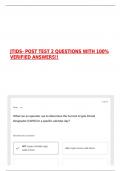 JTIDS- POST TEST 2 QUESTIONS WITH 100&percnt; VERIFIED ANSWERS&excl;&excl;