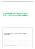 JTIDS-POST TEST 3 QUESTIONS WITH 100&percnt; SOLVED ANSWERS&excl;&excl;
