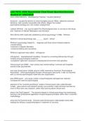 LSU PSYC 4008 Baumeister Final Exam Question&sol;Answers Graded A&plus; 2025&sol;2026