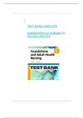 Test Bank for Foundation of Nursing&comma; 9th Edition Cooper