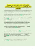 Chapter 13 KSU SCI 1102 UPDATED ACTUAL Exam Questions and CORRECT  Answers