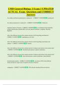 UMD General Biology 2 Exam 3 UPDATED ACTUAL Exam Questions and CORRECT  Answers