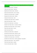 MEPS ASVAB Meps Final Exam Questions&sol;Answer Graded A&plus; 2025&sol;2026 Partial most nearly means - incomplete Costly most nearly means - expensive Appealing most nearly means - attractive Scarce most nearly means - rare or unusual Deference most nearly means - t