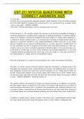 CST 211 NYSTCE QUESTIONS WITH CORRECT ANSWERS 2025