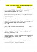 SACA C-207 Study Guide questions with verified answers
