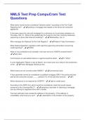 NMLS Test Prep CompuCram Test Questions &plus; Answers Graded A&plus;