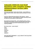 Caboodle CDW110v And Stuff Questions with complete verified solutions&lpar;latest version&comma;100- accuracy&rpar;&period;