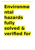 Environmental hazards fully solved & verified for accuracy 2025&period;