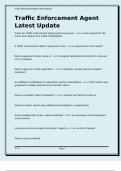 Traffic Enforcement Agent Latest Update