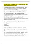Dental Hygiene Process Of Care & Dental Hygiene Care Plan&colon; Questions And Answers
