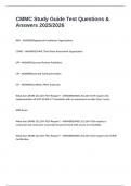 CMMC Study Guide Test Questions & Answers 2025&sol;2026