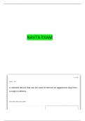 NAVTA REVIEW PT 1 COMPLETE QUESTIONS AND ANSWERS