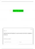 NAVTA REVIEW QUESTIONS WITH COMPLETE ANSWERS