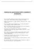 PMKEE E6 QUESTIONS WITH CORRECT ANSWERS