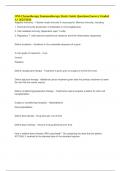 ONS Immunotherapy Study Guide Questions&sol;Answer Graded A&plus; 2025&sol;2026