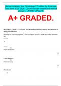 Human Anatomy and Physiology 2nd edition by Amerman Test Bank 2025-2026&period; Questions with correct and verified answers&period; LATEST UPDATE&period;  A&plus; GRADED&period;