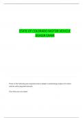 STATE OF COLORADO SALES LICENSE QUESTIONS WITH COMPLETE ANSWERS