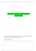STATE OF COLORADO CAR SALES TEST QUESTIONS WITH COMPLETE ANSWERS