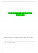STATE OF COLORADO MOTOR VEHICLE INDUSTRY LICENSE QUESTIONS WITH COMPLETE ANSWERS