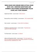 RERA EXAM 2025&vert; BRAND NEW ACTUAL EXAM  WITH 100&percnt; VERIFIED QUESTIONS AND  CORRECT SOLUTIONS&vert; GUARANTEED VALUE  PACK&vert; ACE YOUR GRADES&period;