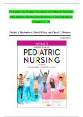 Test Bank for Wong&rsquo;s Essentials of Pediatric Nursing&comma; 11th Edition&comma; Marilyn Hockenberry&comma; Cheryl Rodgers Chapters 1 - 31