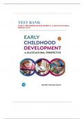 Test Bank For Early Childhood Development&comma; A Multicultural Perspective 8th Edition&comma; Jeffrey Trawick-