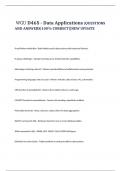  WGU D465 - Data Applications &vert;QUESTIONS AND ANSWERS&vert;100&percnt; CORRECT&vert;&vert;NEW UPDATE