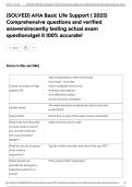&lpar;SOLVED&rpar; AHA Basic Life Support &lpar; 2025&rpar; Comprehensive questions and verified answers&vert;recently testing actual exam questions&vert;get it 100&percnt; accurate&excl;