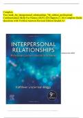 CompleteTest&lowbar;bank&lowbar;for&lowbar;interpersonal&lowbar;relationships&lowbar;7th&lowbar;edition&lowbar;professional Communication Skills For Nurses &lpar;2025&rpar; All Chapters &lpar;1-26&rpar; Complete Guide Questions with Verified Answers Revised Edition Graded A&plus;