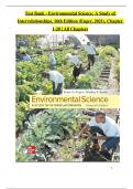 Test Bank For Environmental Science&colon; A Study of Interrelationships&comma; 16th Edition &lpar;Enger&comma; 2021&rpar;&comma; Chapter 1-20 &vert;&vert;Complete A&plus; Guide