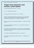 Flagger Exam Questions And Answers Latest Update