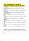D465 - Data Applications Exam Questions With Correct Answers 2025