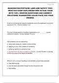WASHINGTON PESTICIDE LAWS AND SAFETY TEST&comma;  PRACTICE EXAM 2025&vert; BRAND NEW ACTUAL EXAM  WITH 100&percnt; VERIFIED QUESTIONS AND CORRECT  SOLUTIONS&vert; GUARANTEED VALUE PACK&vert; ACE YOUR  GRADES&period;