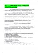 AVCCC Mid-Term Study Guide with Complete Solutions