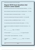 Magnet MCFE Exam Questions And Answers Latest Update