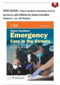  Emergency Care in the Streets &lpar;9th Edition&rpar; &vert; Nancy Caroline Test Bank Practice Questions and Study Guide for EMS Exam Preparation