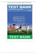 TEST BANK ESSENTIALS OF PEDIATRIC NURSING 3RD EDITION KYLE