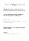 Insurance Licensing Chapter 3 Exam Questions And Answers